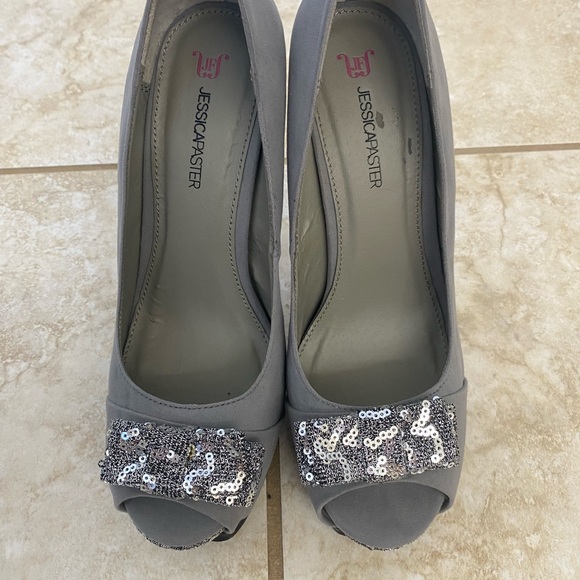 Jessica Paster Kyriel Sparkle Pumps Heels - Picture 2 of 6